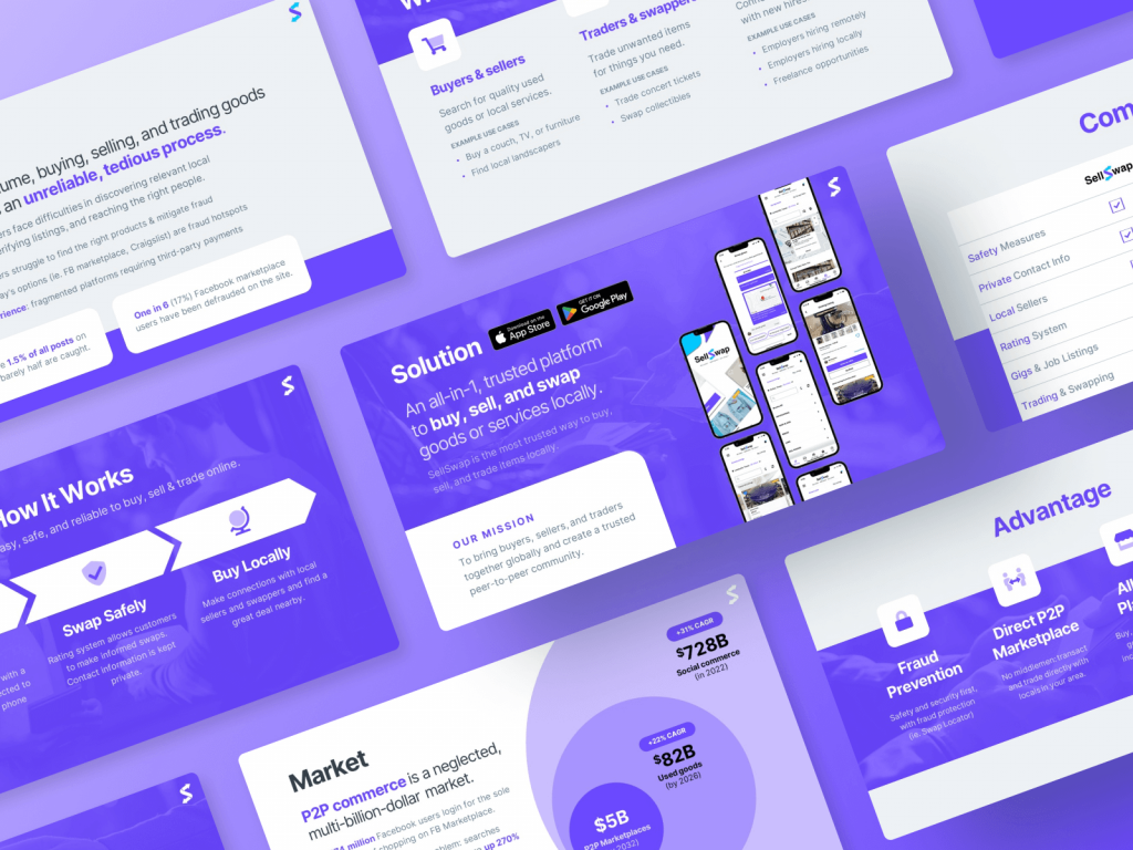 Fintech app investor pitch deck