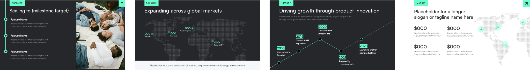 Turnkey pitch deck slide example