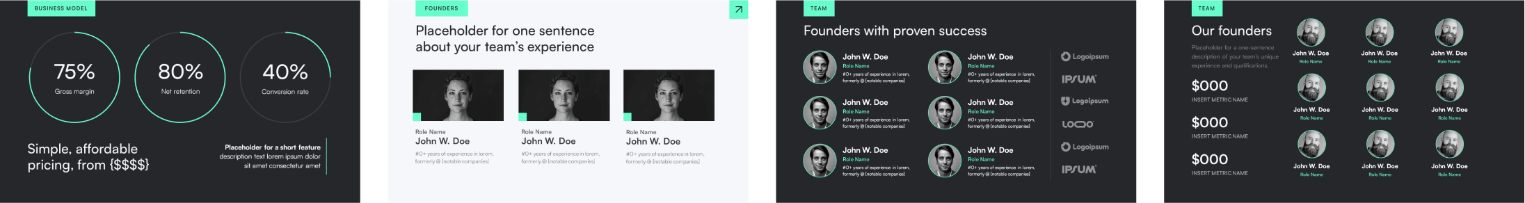 Turnkey pitch deck slide example